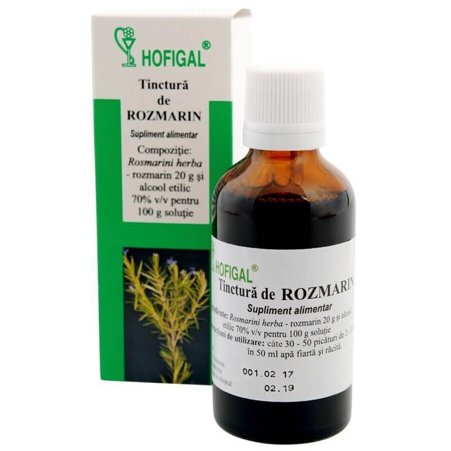 Tinctură de Rozmarin, 50 ml, Hofigal