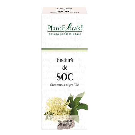 Tinctură de soc, 50 ml, Plant Extrakt