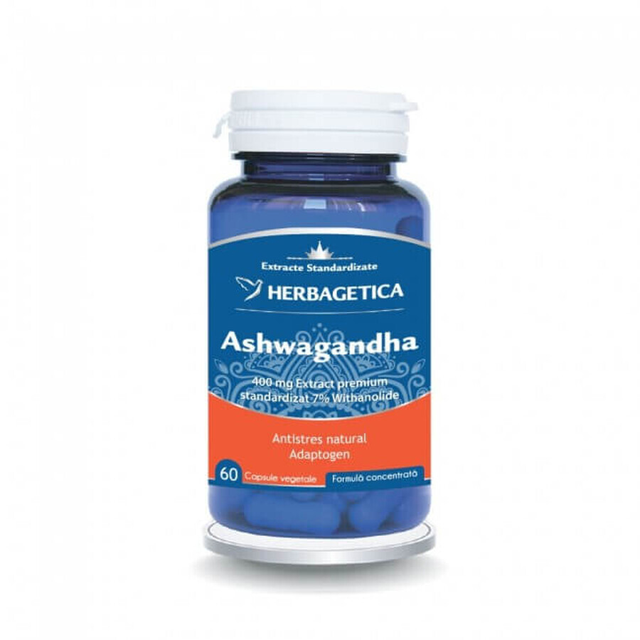Ashwagandha, 60 Kapseln, Herbagetica Bewertungen