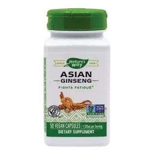 Asian Ginseng 560 mg Nature's Way, 50 capsules, Secom