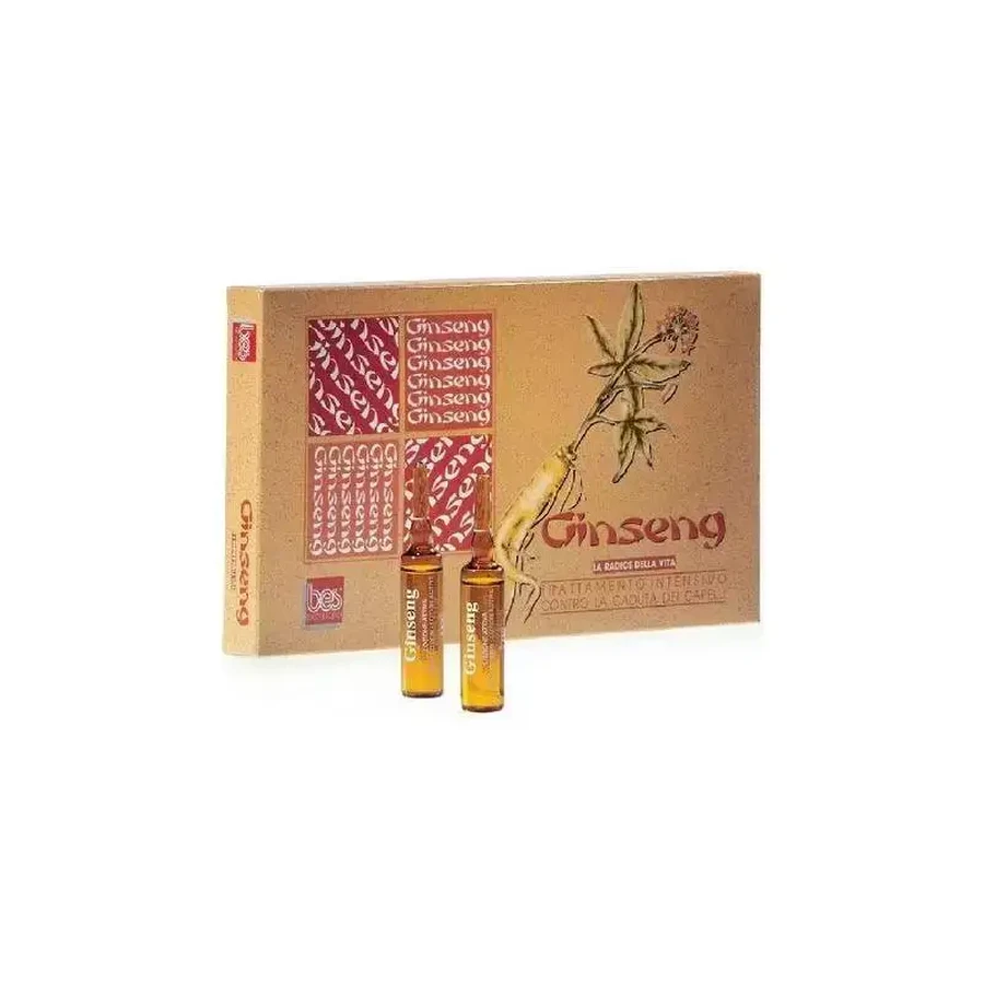 Treatment against hair loss Ginseng, 12 ampoules, Bes Beauty & Science