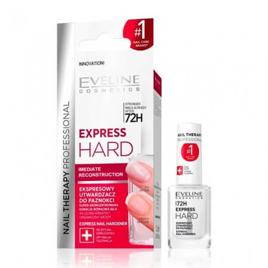 Tratament pentru intarirea unghiilor Express Hard Nail Therapy Professional,12 ml, Eveline Cosmetics