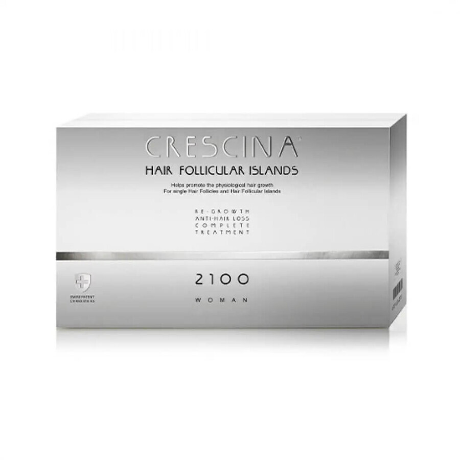 Crescina Follicular Islands 2100 für Frauen, 20 Ampullen, Labo