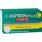 Aspirin Plus C Forte 800 mg/480 mg, 10 effervescent tablets, Bayer