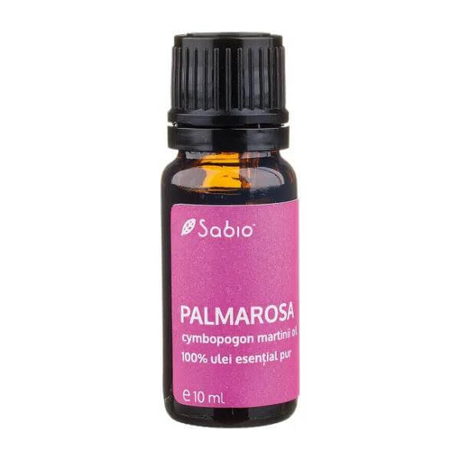 Aceite esencial 100% puro Palmarosa, 10 ml, Sabio