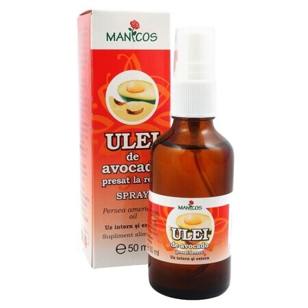 Ulei de avocado presat la rece spray, 50ml, Manicos