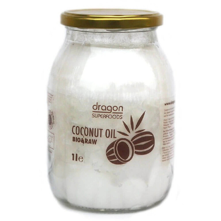 Organic virgin coconut oil, 1000 ml, Dragon Superfoods