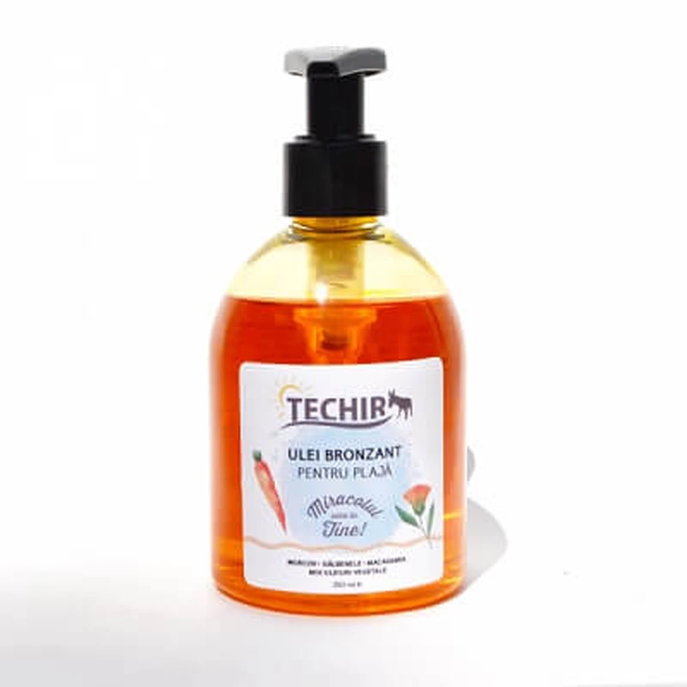 Tanning body oil for the beach, 250 ml, Techir