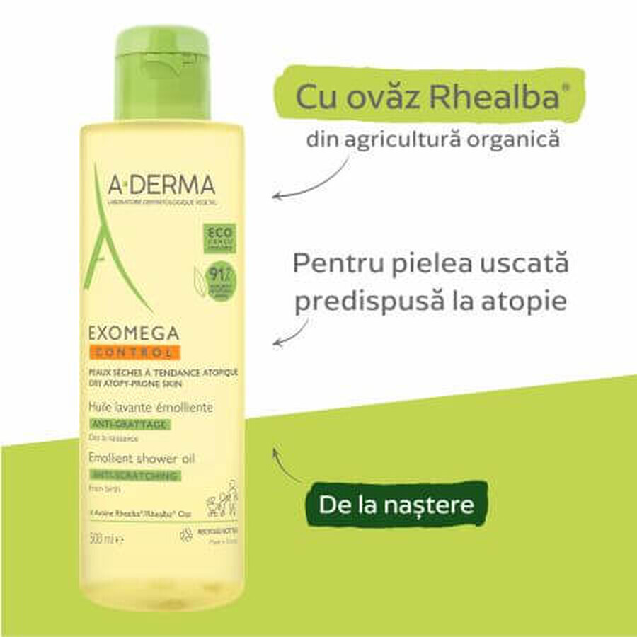 A-Derma Exomega Control Ulei de dus , 500 ml