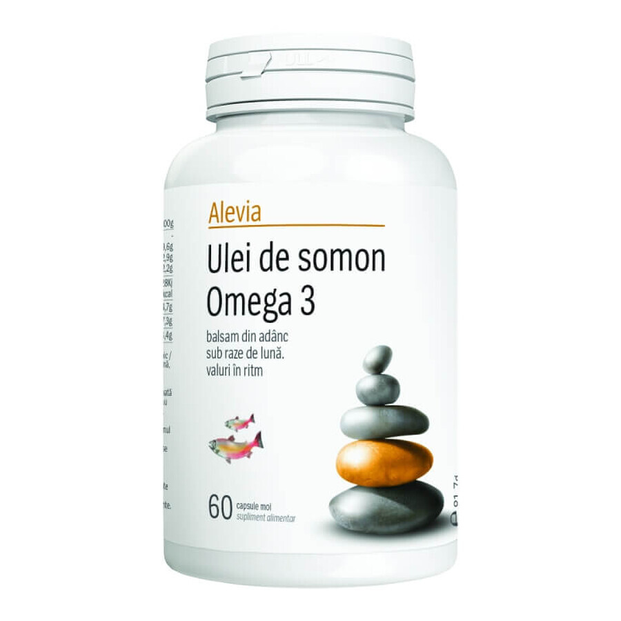 Ulei de somon Omega 3, 60 capsule, Alevia