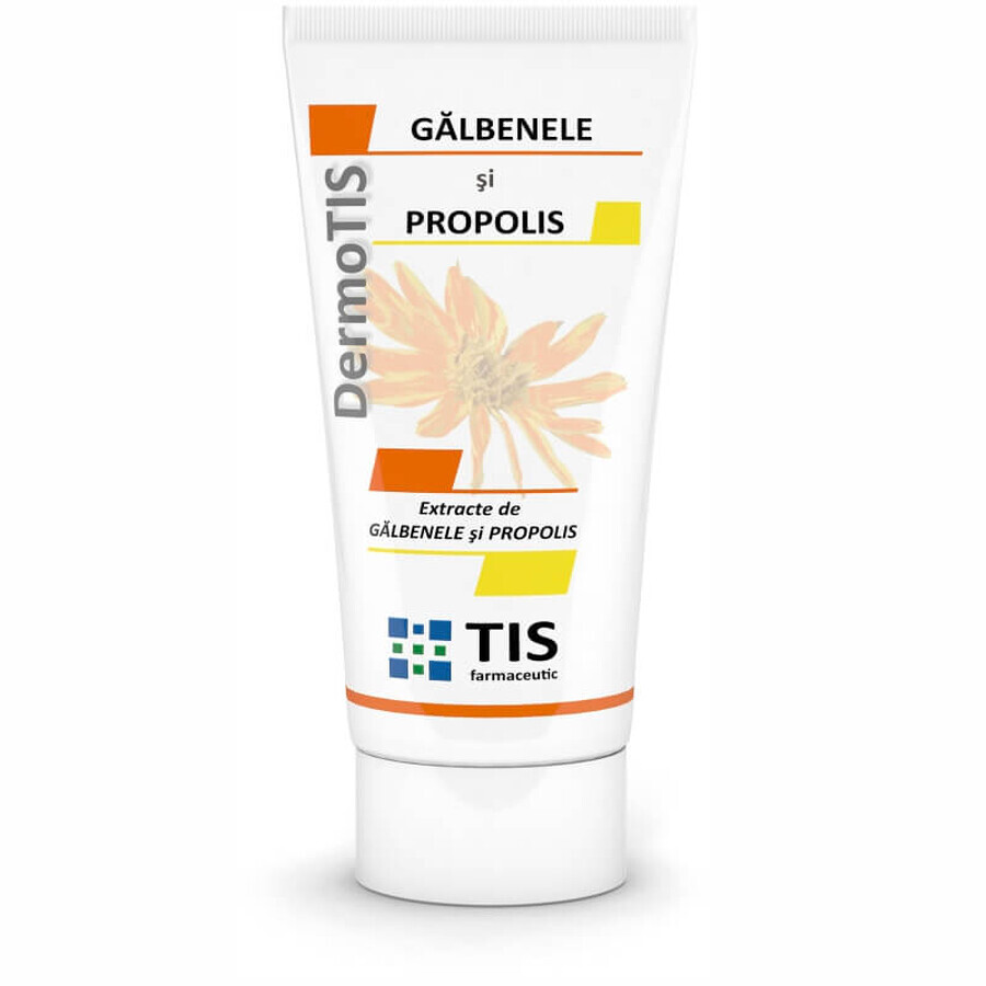 Unguent cu galbenele și propolis DermoTis, 50 ml, Tis Farmaceutic