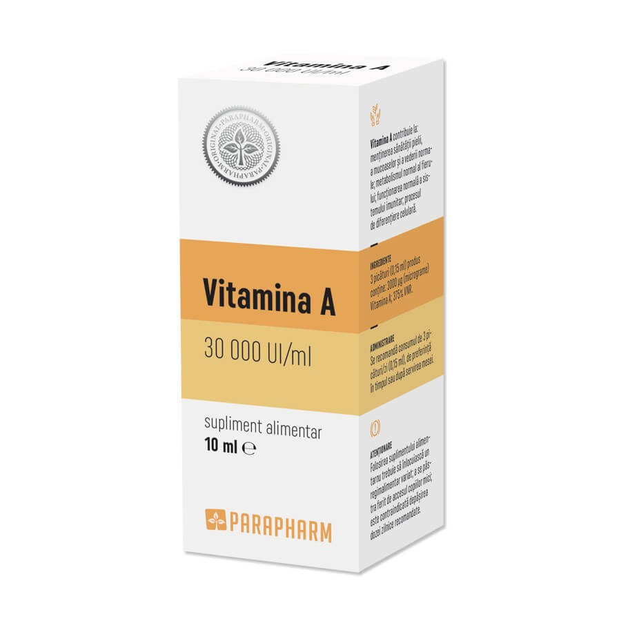 Vitamin A 30000 IU/ml, 10 ml, Parapharm