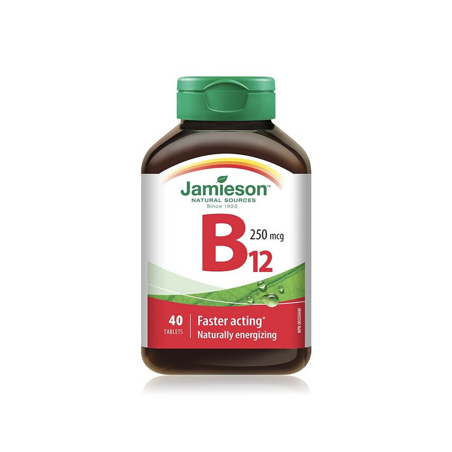 Vitamina B12 250 mg, 40 tablete, Jamieson