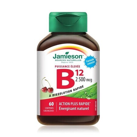 Vitamin B12 2500 mcg, 60 Tabletten, Jamieson