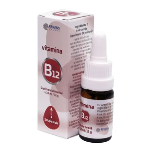 VITAMINA B12 Solución oral, 10 ml, Renans