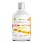 Vitamin C Flüssig 1000 Mg + Vitamin D3 + Zink, 500ml, Swedish Nutra