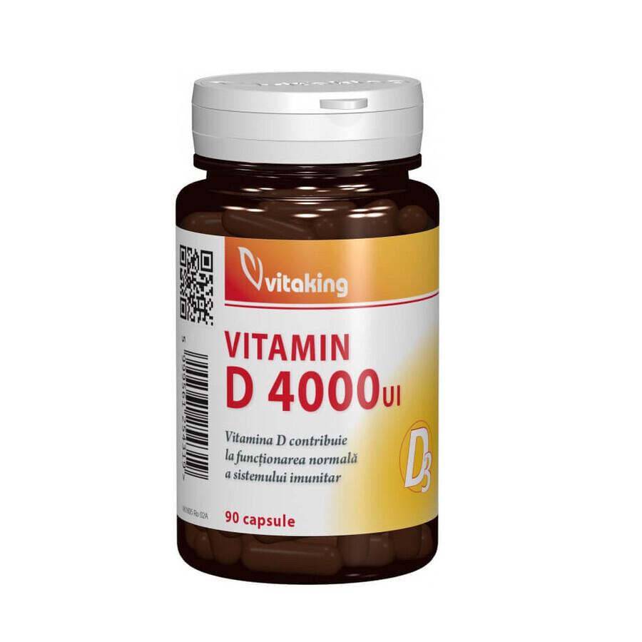 Vitamin D 4000 IU, 90 Kapseln, Vitaking