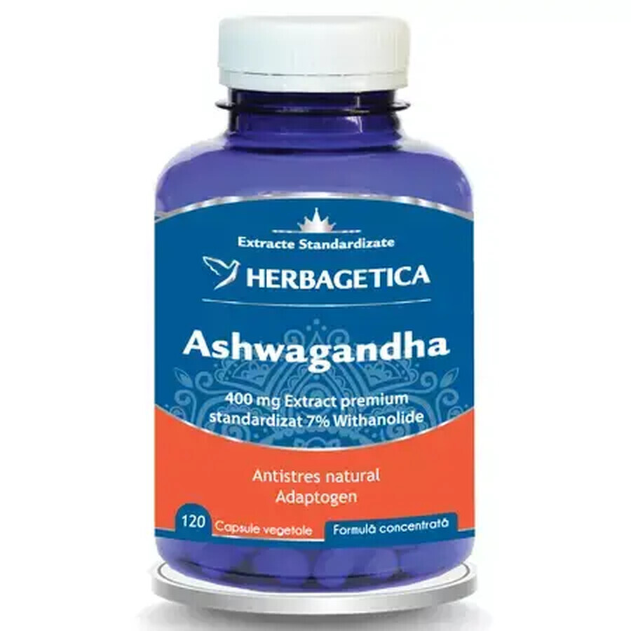 Ashwagandha, 120 capsules, Herbagetica