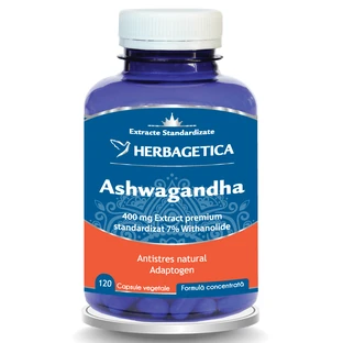 Ashwagandha, 120 cápsulas, Herbagetica