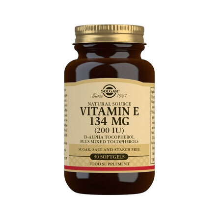 Natürliches Vitamin E 134 mg, 50 Kapseln, Solgar
