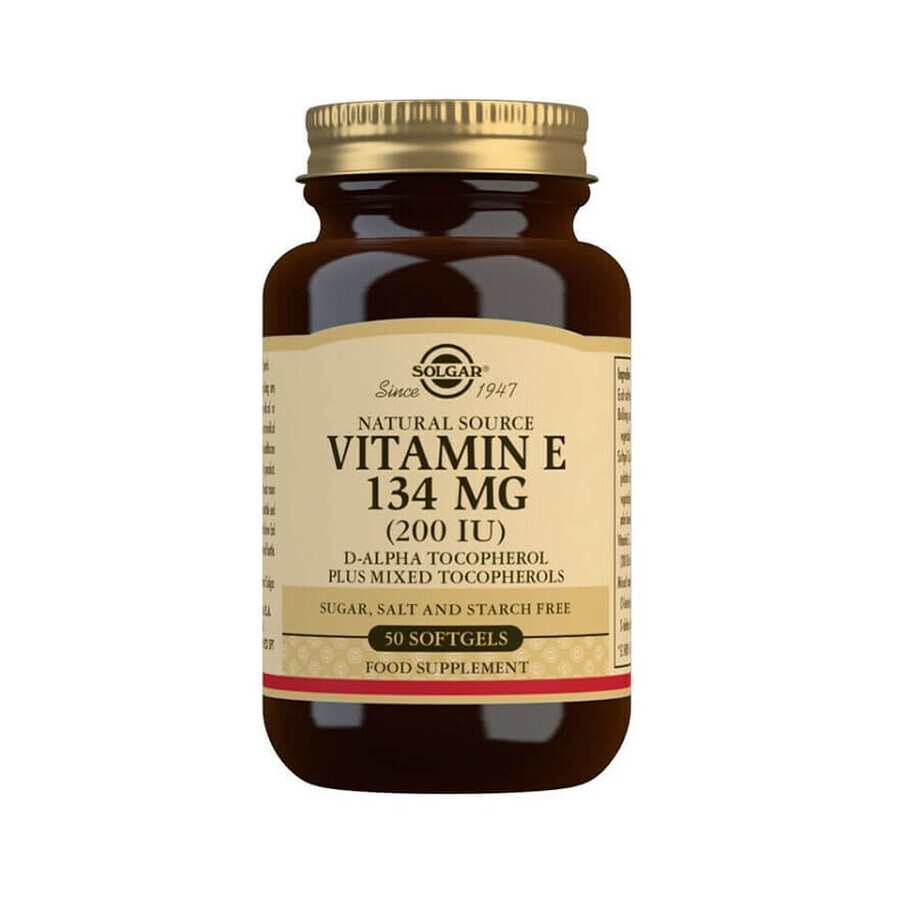 Natürliches Vitamin E 134 mg, 50 Kapseln, Solgar