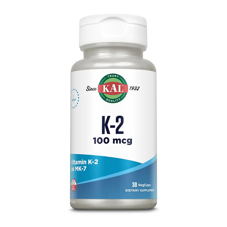 Vitamin K2 100 mcg Kal, 30 Kapseln, Secom