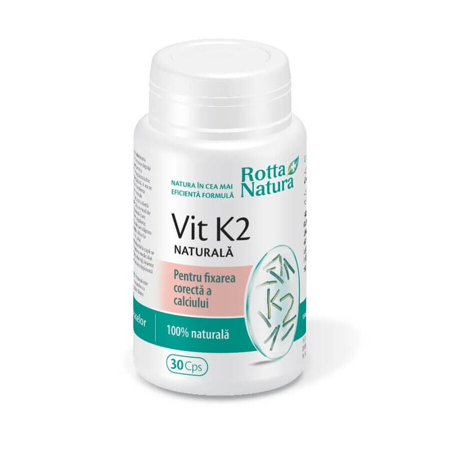 Natürliches Vitamin K2, 30 Kapseln, Rotta Natura