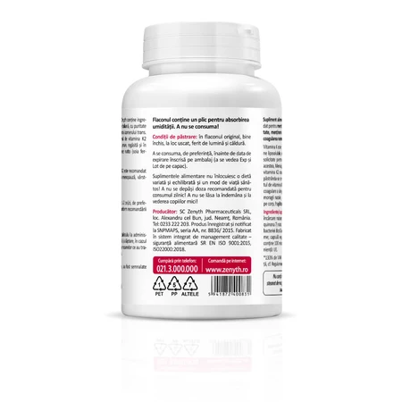 Vitamine K2, 60 + 60 capsules, Zenyth (50% korting op het tweede product)