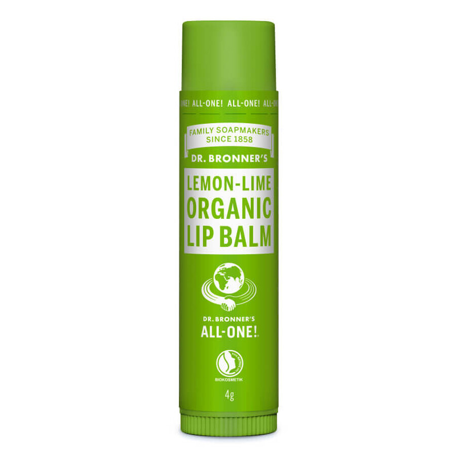 Balsam de buze lemon lime Organic, 4 g, Dr. Bronner's