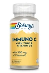 Zink und Vitamin D3 Immuno C Solaray, 30 Kapseln, Secom