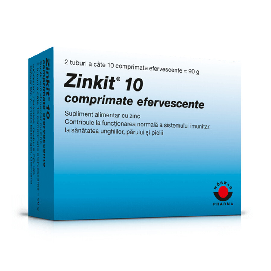 Zinkit 10, 20 Brausetabletten, Worwag Pharma