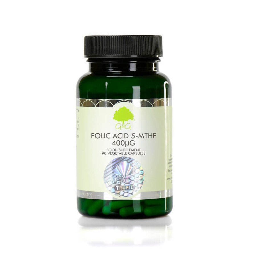 Acid Folic (5-MTHP) 400mcg, 120 capsule, G&G