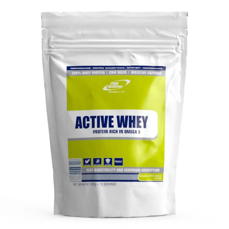 Active Whey - BANANA CREAM COFFEE, 400g, Pro Nutrition