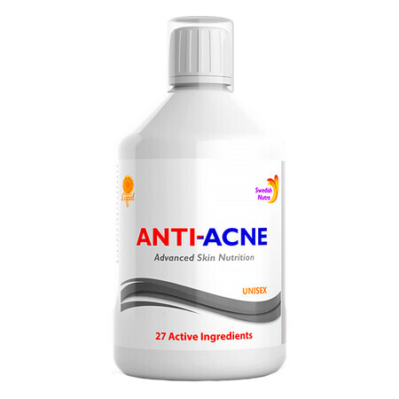 Anti-Akne-Komplex Flüssigkeit mit 27 Wirkstoffen, 500 ml, Swedish Nutra