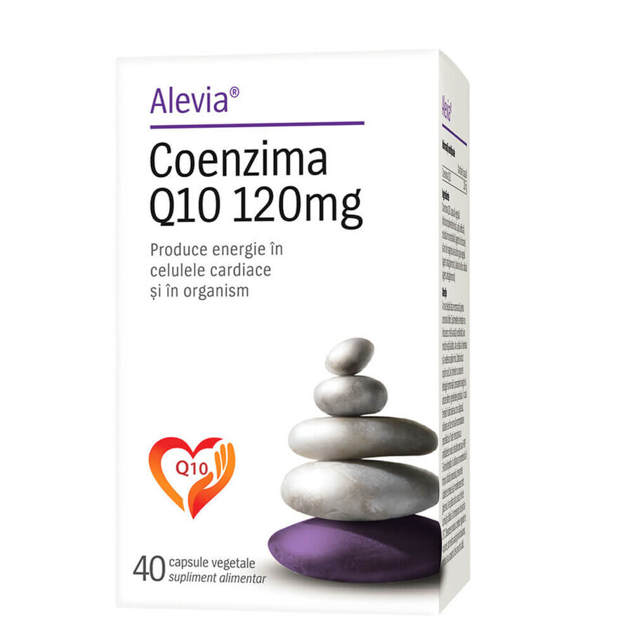 Coenzym Q10, 120 mg, 40 pflanzliche Kapseln, Alevia