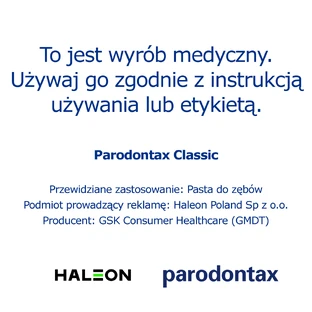Parodontax Classic, toothpaste without fluoride, 75 ml