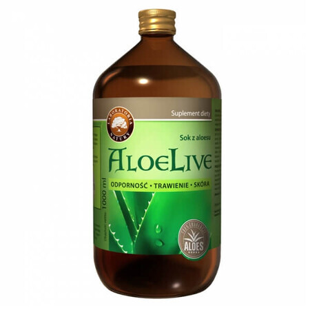 Laboratoria Natury AloeLive, Suc de aloe vera, 1000 ml