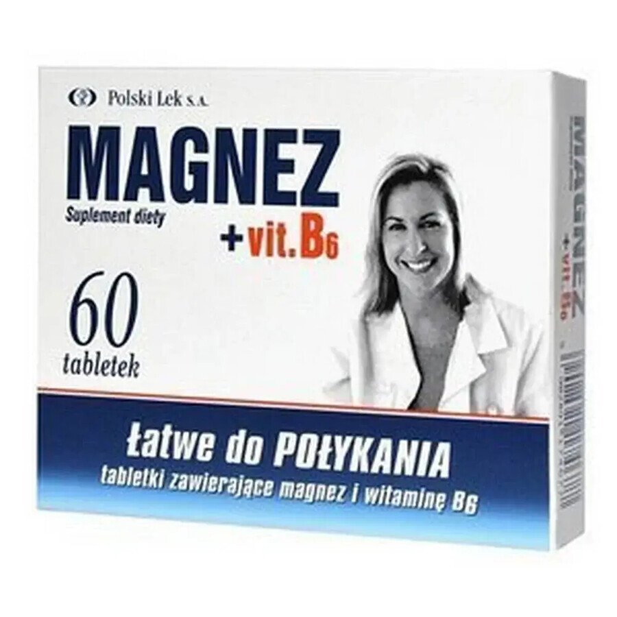 Magneziu + B6, 60 comprimate