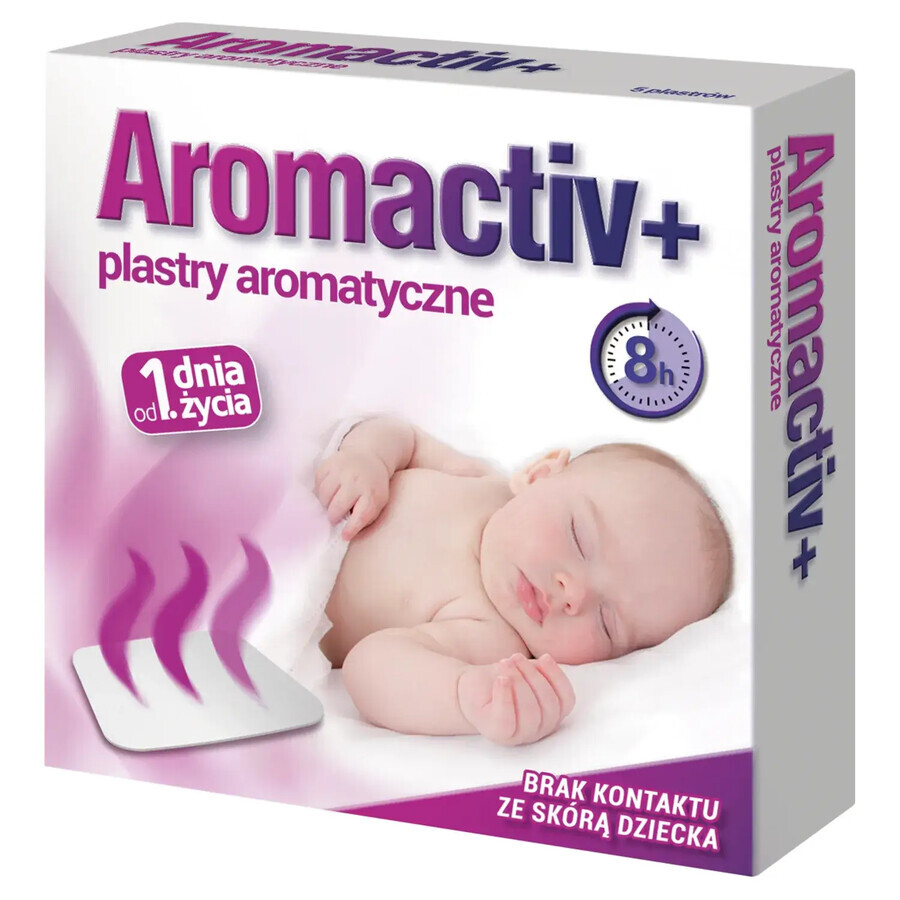 Aromactiv+, plasture de aromă din ziua 1, 5 buc.