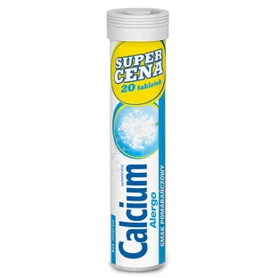 Calcium Alergo, orange flavor, 20 tablets