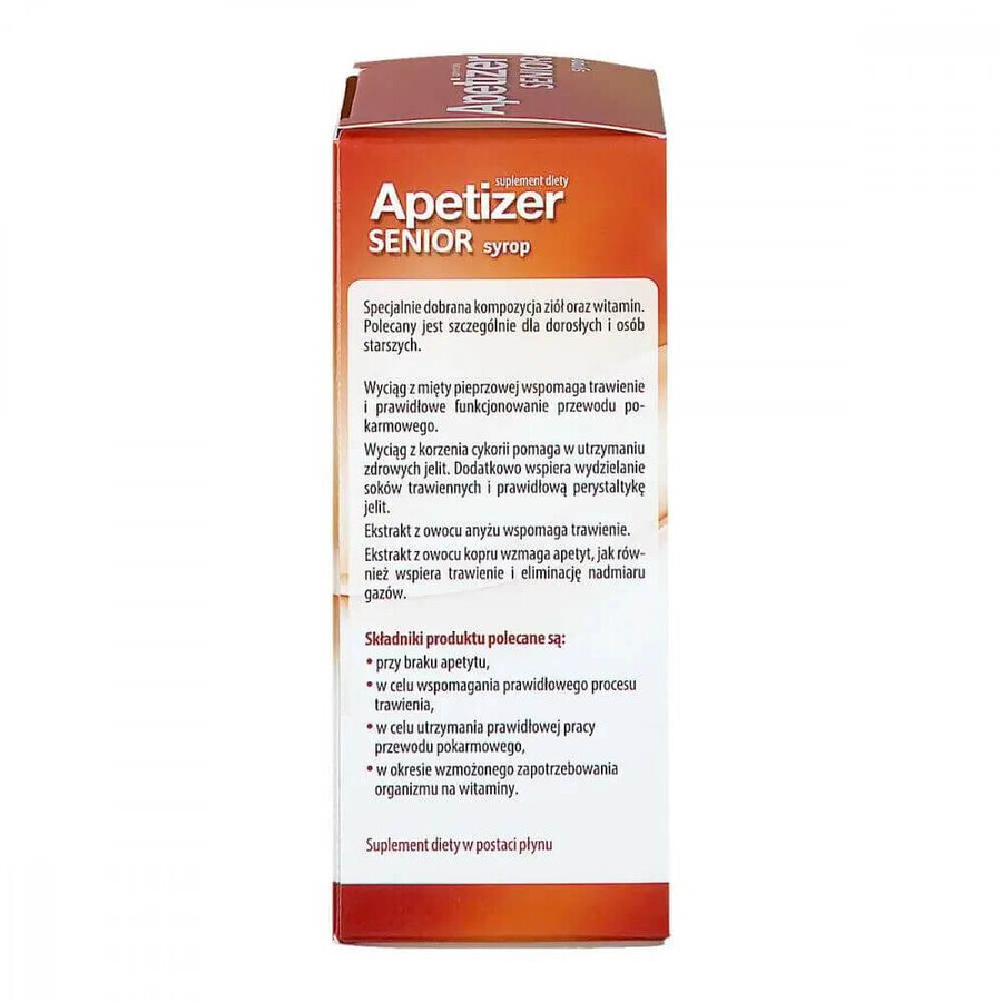 Apetizer Senior, siroop, 100 ml