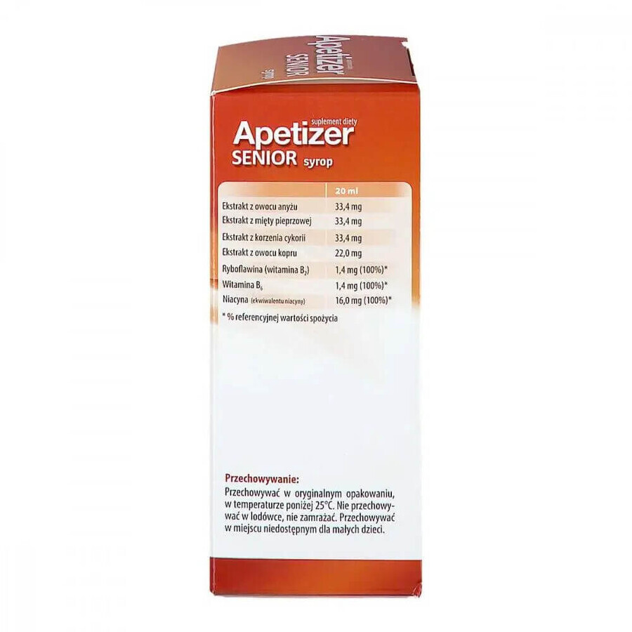 Apetizer Senior, siroop, 100 ml