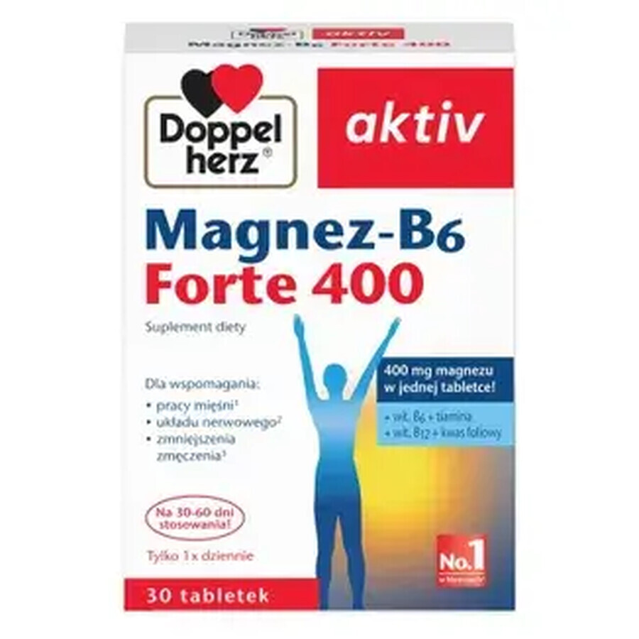 Doppelherz Aktiv Magnesium-B6 Forte 400mg - 30 Tabletten