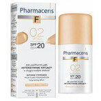 Pharmaceris F Coverage-Correction, fluid cu acoperire fină, 02 Sand, SPF 20, 30 ml