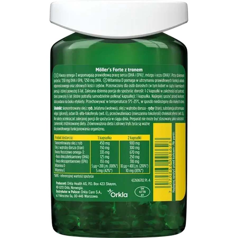 Möller's Fish Oil Forte Omega-3, 112 capsules