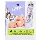 Bella Baby Happy, compresas higiénicas para bebés, 60 cm x 90 cm, 10 unidades