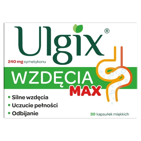 Ulgix Flatulence Max 240 mg, 30 cápsulas blandas