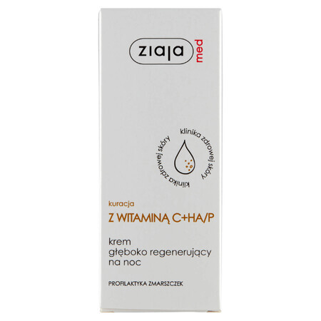 Ziaja Med Wrinkle Profession, Cremă de noapte regeneratoare profundă, 50 ml.