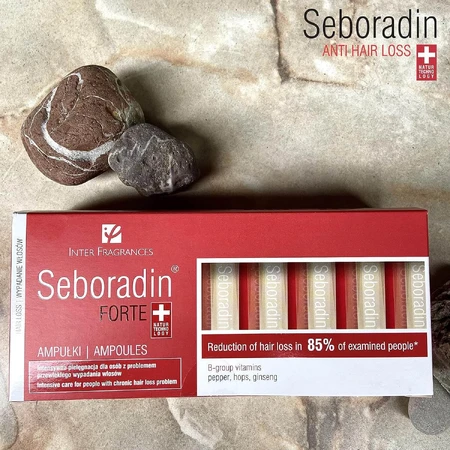 Seboradin Forte, 14 ampoules, Hair loss treatment