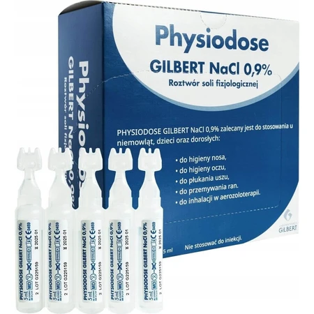 Gilbert NaCl 0,9%, soluție salină, 5 ml x 100 fiole